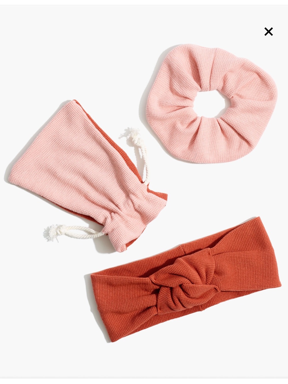 Madewell// Waffle-knit Home Spa Hair Set